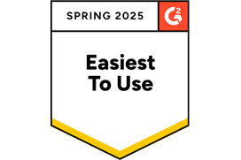 G2 Easiest to Use Spring 2025 Badge